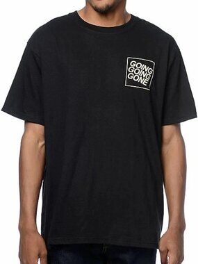 Empyre Going Going Gone Mens Streetwear Black Shirt New Large